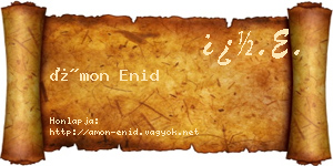 Ámon Enid névjegykártya